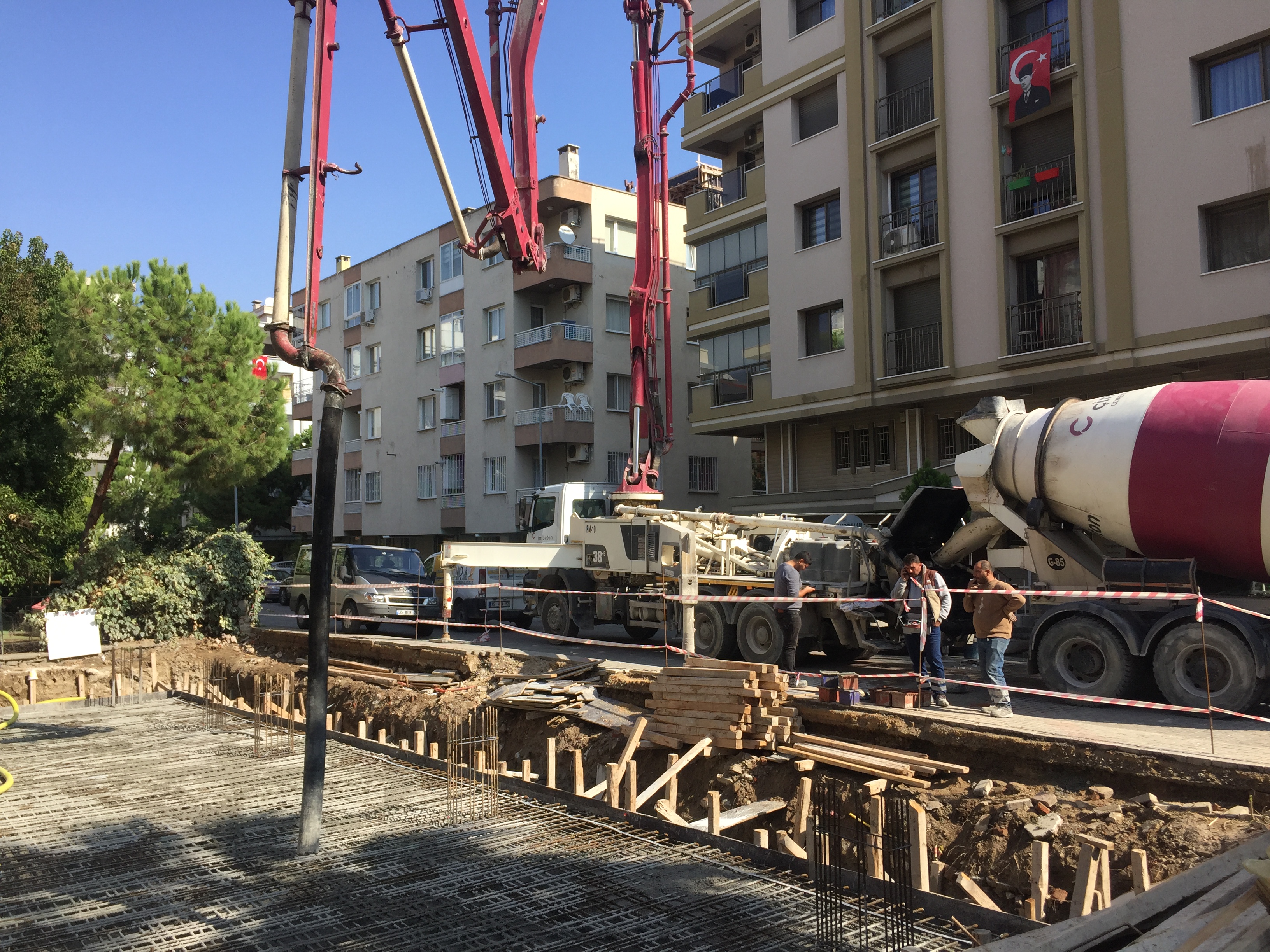Temel Betonu Çalışmaları